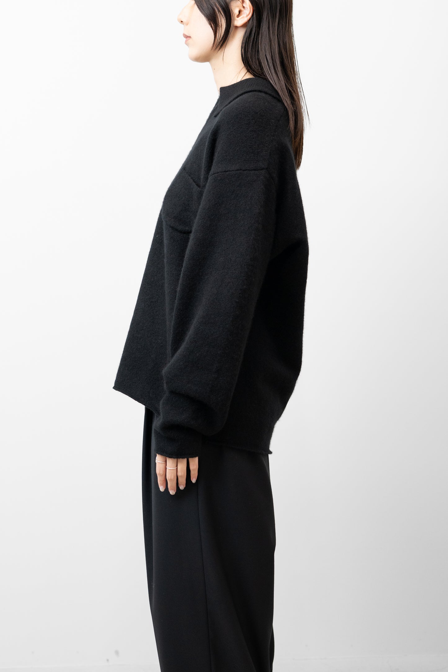 SEEALL/ SKIPPER POLO LS "BLACK"