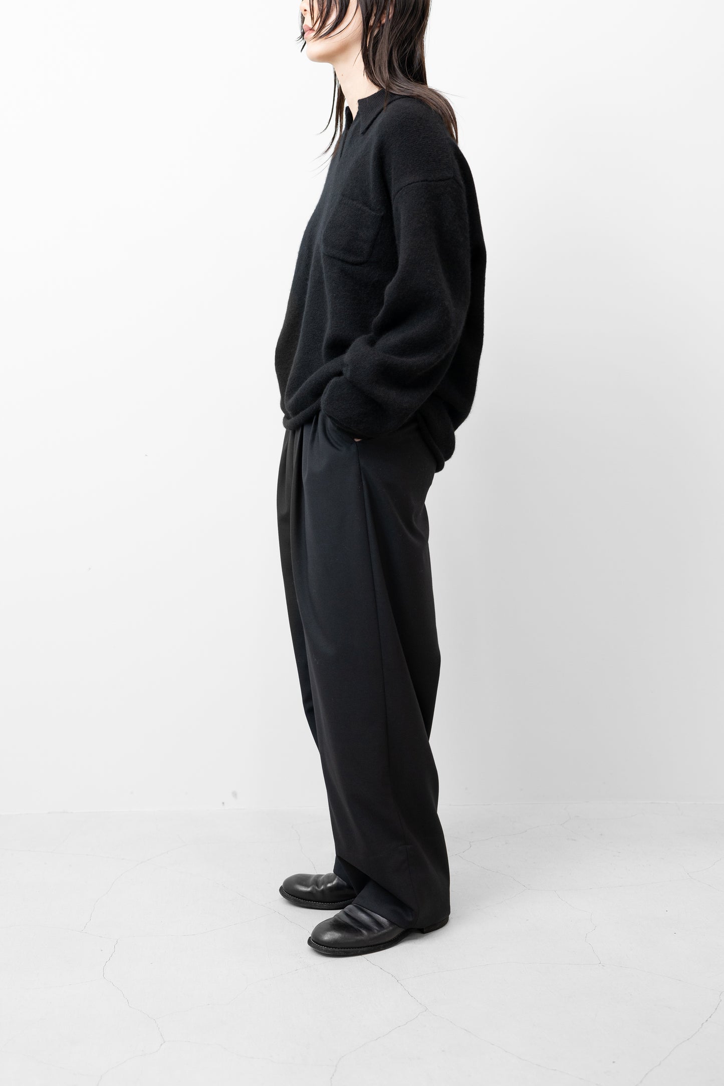 SEEALL/ SKIPPER POLO LS "BLACK"