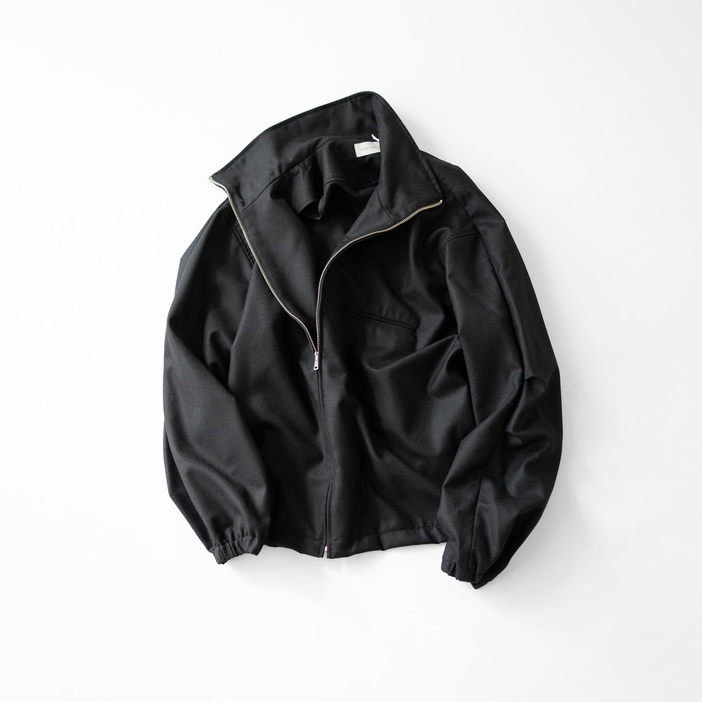 ENCOMING/ FRONT ZIP BLOUSON "CHARCOAL"