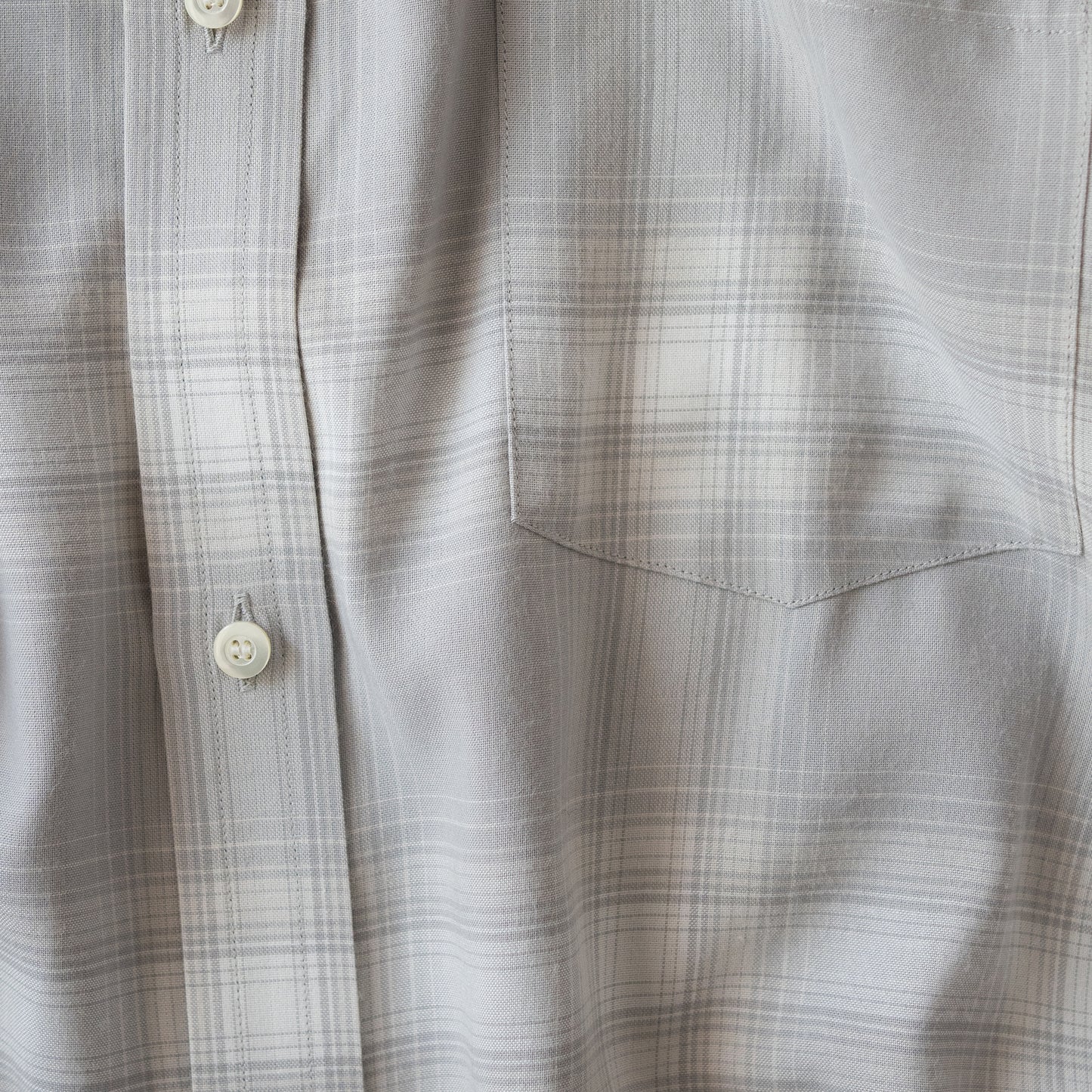 ENCOMING/ CLASSIC LONG SLEEVE SHIRT "WHITE CHECK"