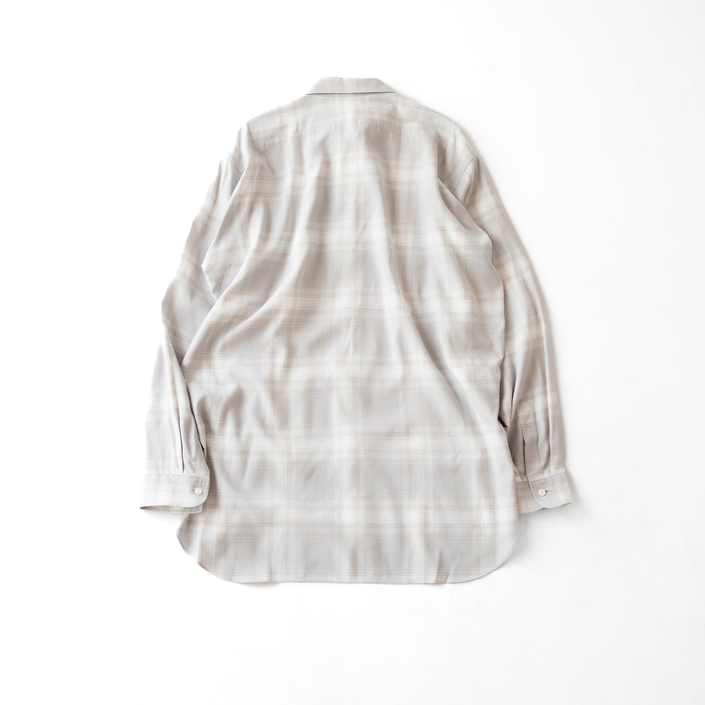 ENCOMING/ CLASSIC LONG SLEEVE SHIRT "WHITE CHECK"