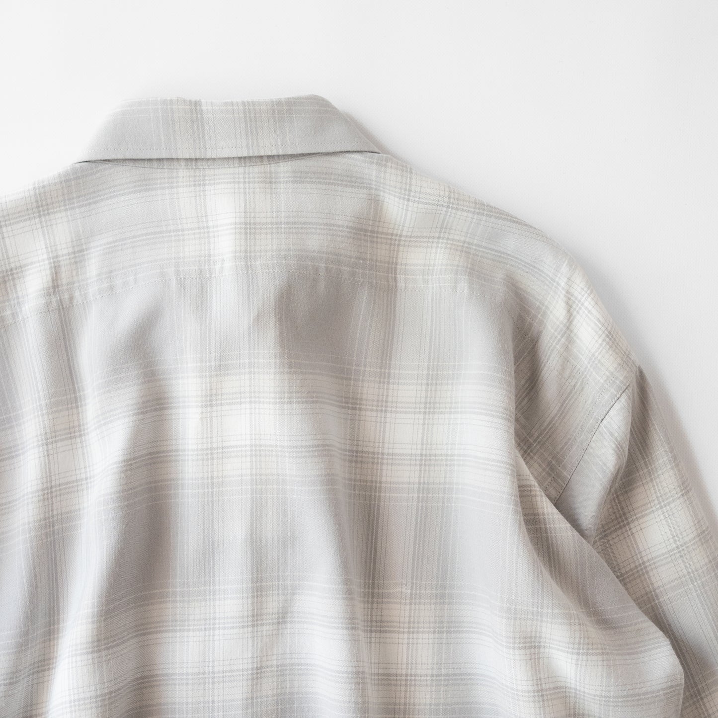 ENCOMING/ CLASSIC LONG SLEEVE SHIRT "WHITE CHECK"