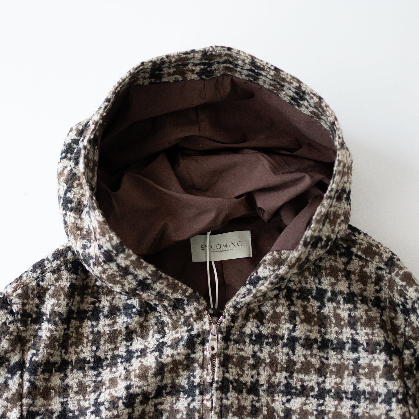 ENCOMING/ OVER PARKA COAT "BROWN"