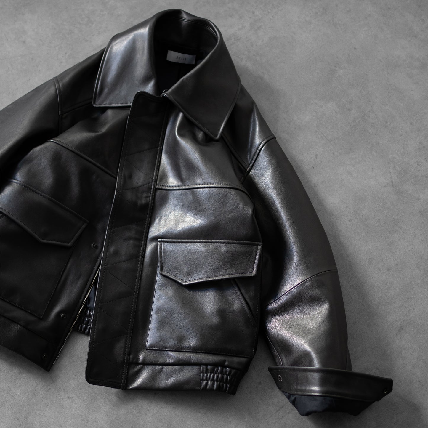 Afiit / LEATHER JACKET "BLACK"