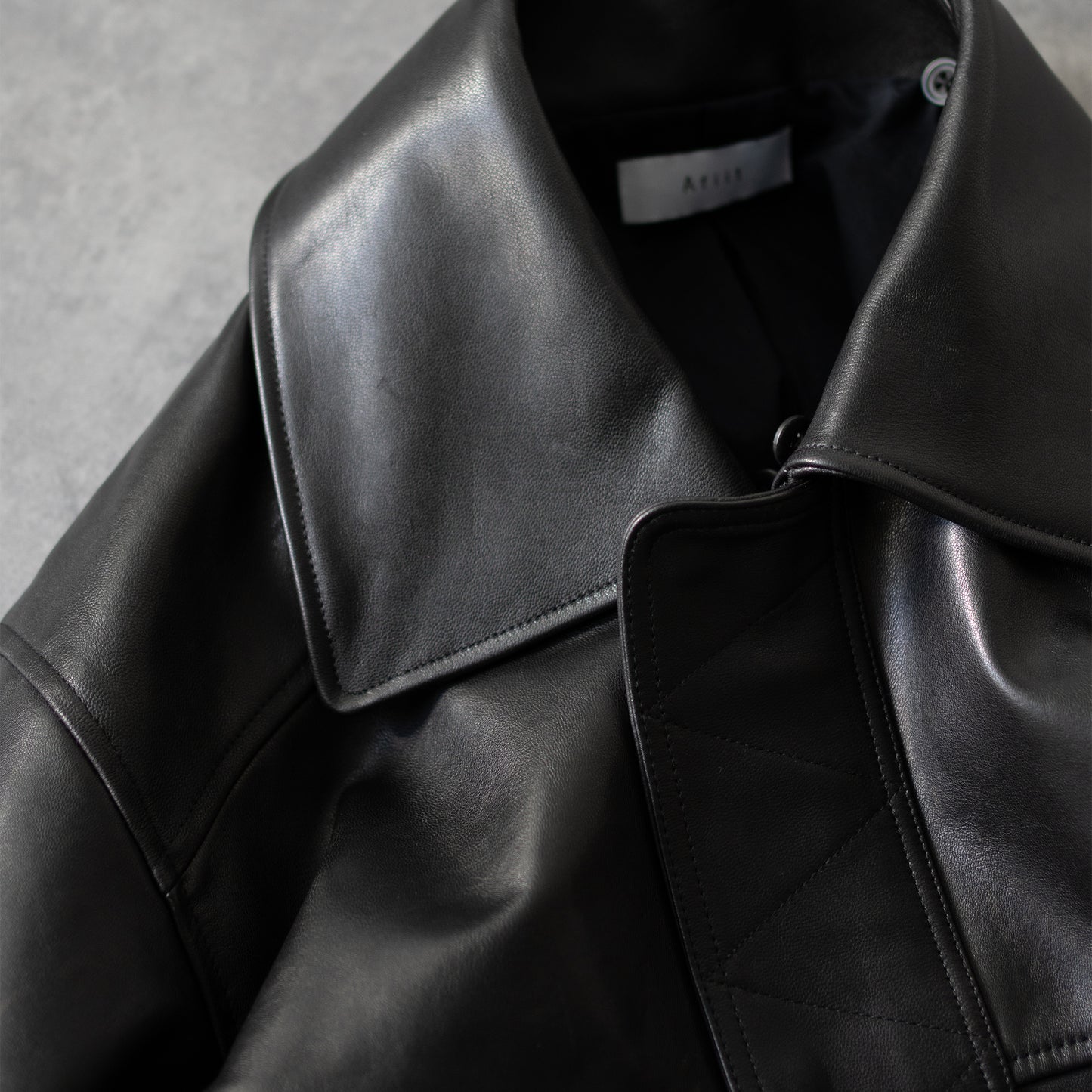 Afiit / LEATHER JACKET "BLACK"