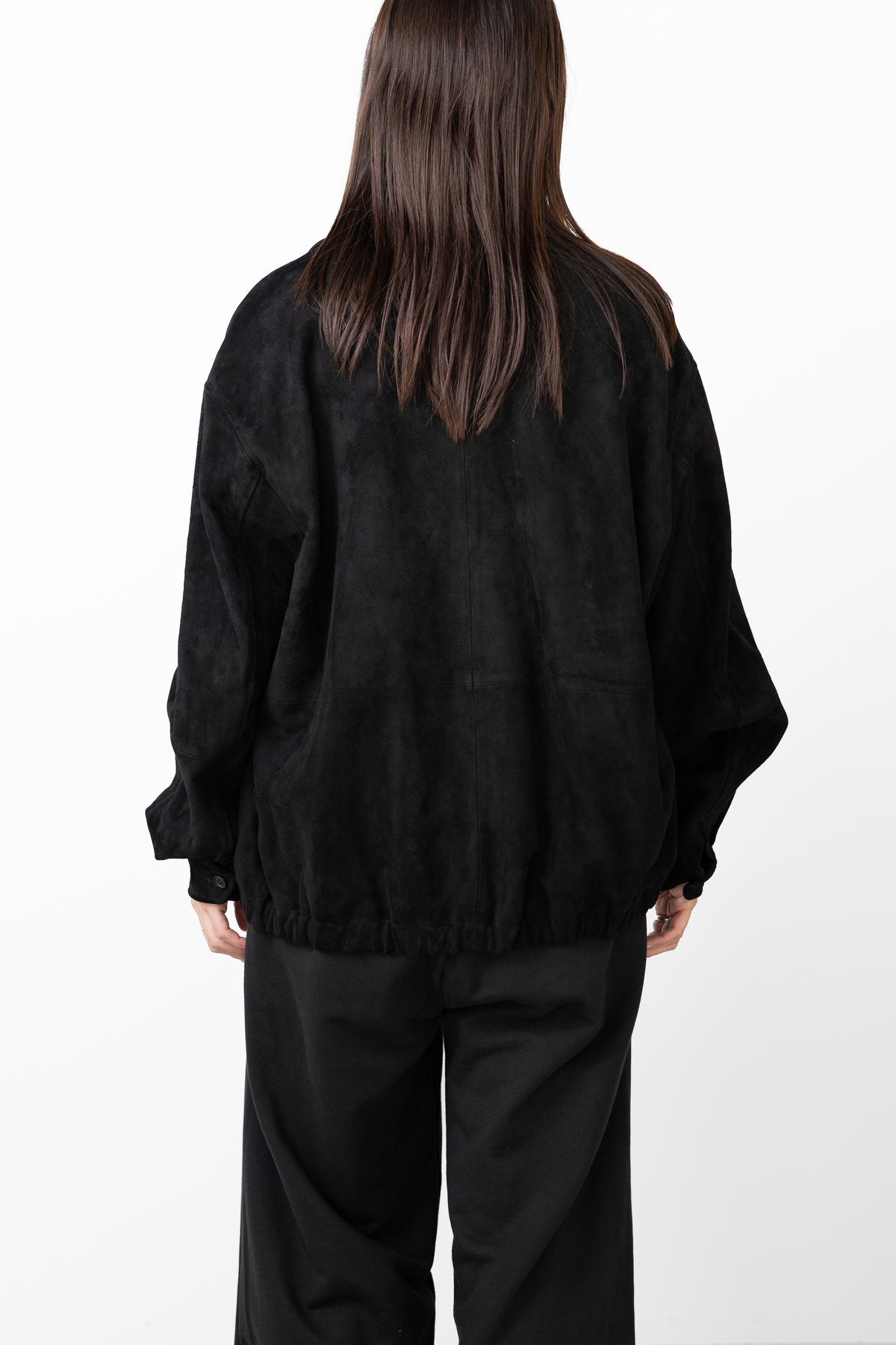 ssstein/ GOAT SUEDE ZIP JACKET "BLACK"