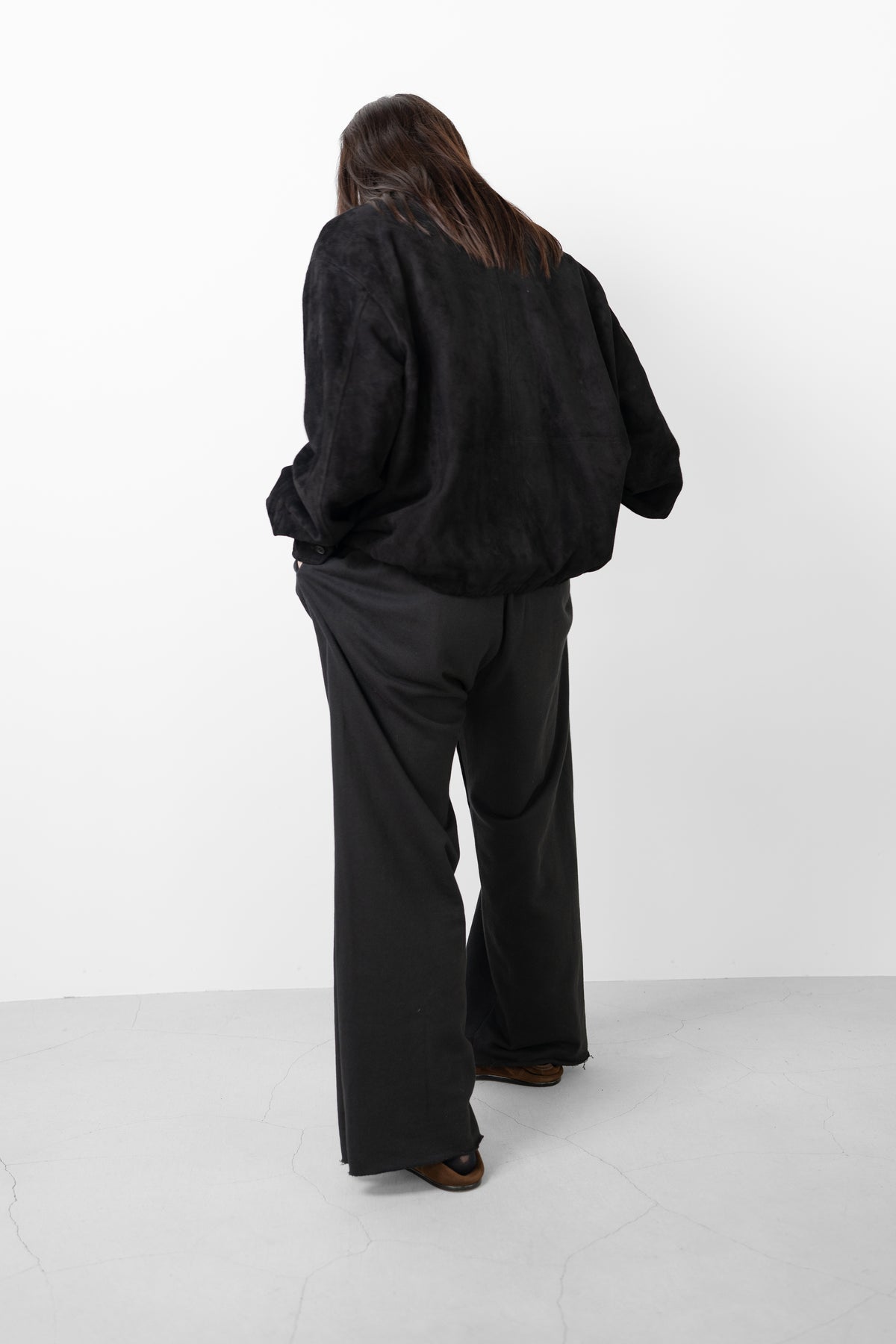 ssstein/ GOAT SUEDE ZIP JACKET "BLACK"