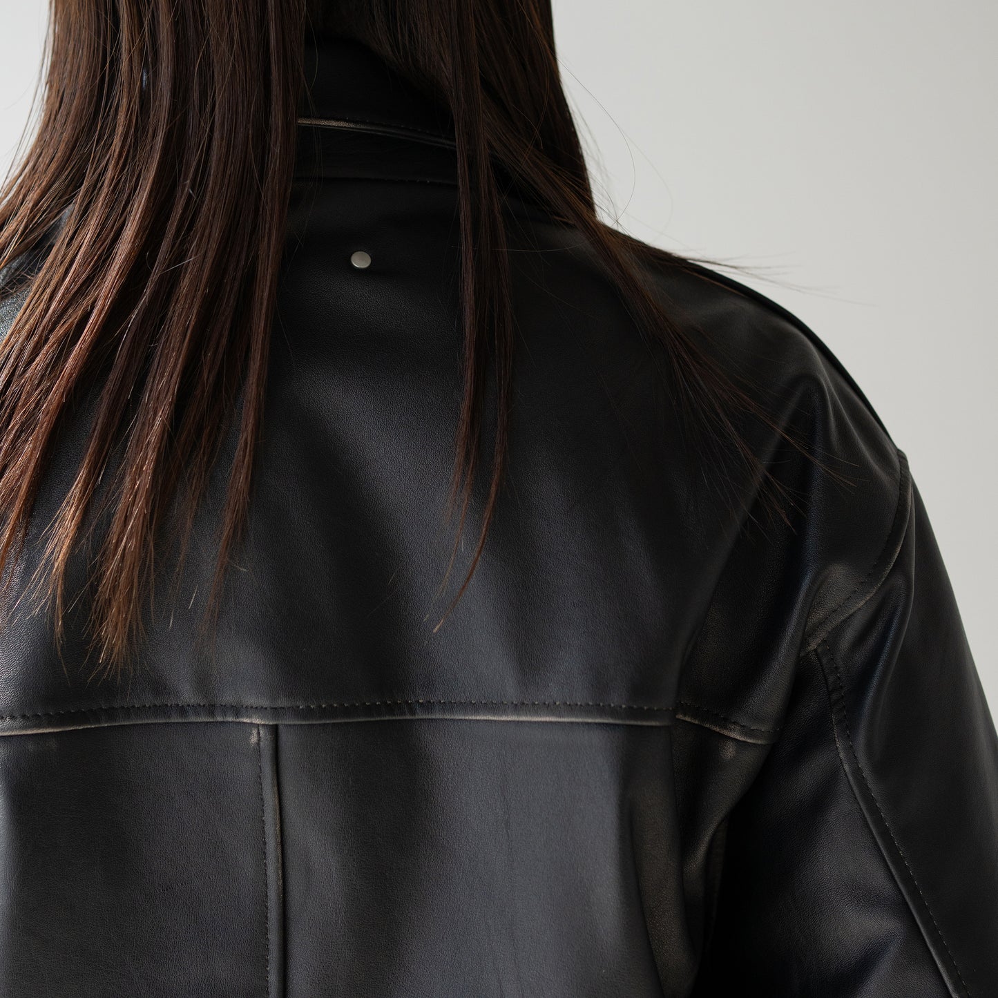 ssstein/ COW LEATHER VINTAGE FLIGHT JACKET "BLACK"