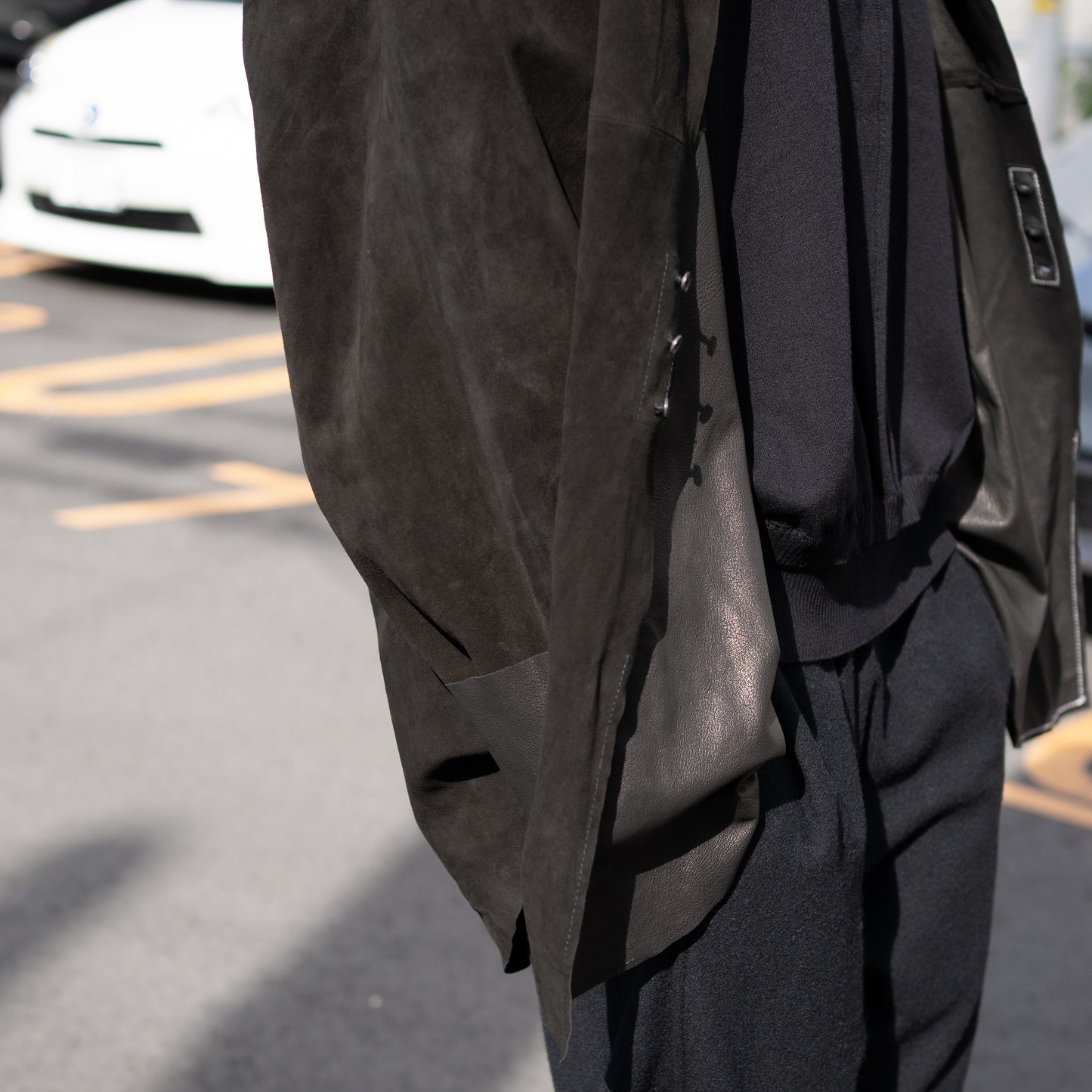 barbell object / leather 3b sh "black"