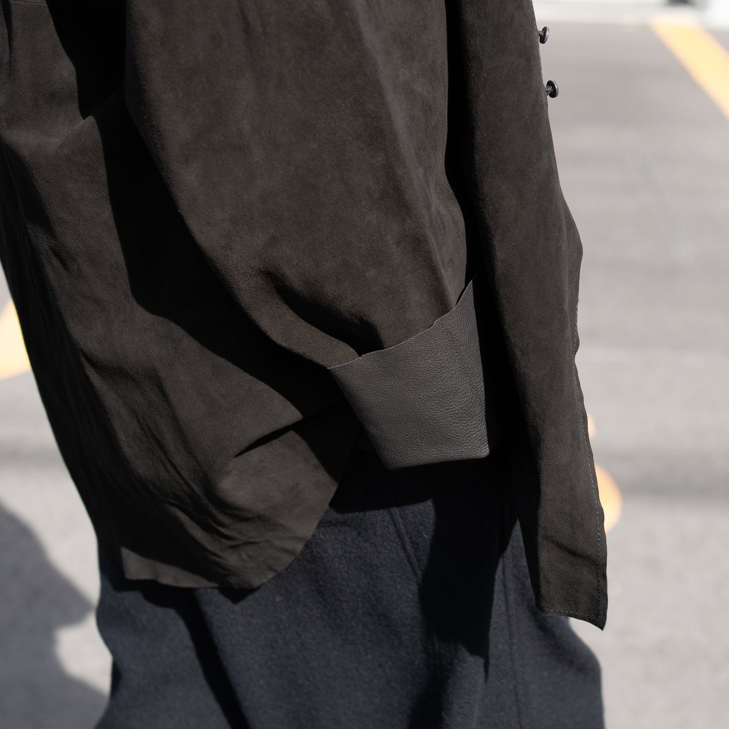 barbell object / leather 3b sh "black"