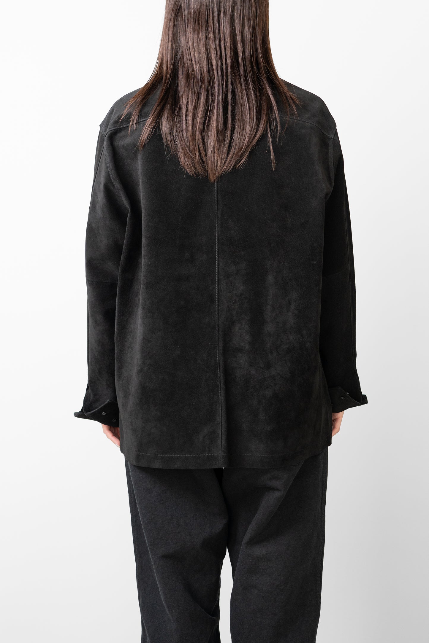 YOKE/ Pig Suede Shirt Jacket "BLACK"