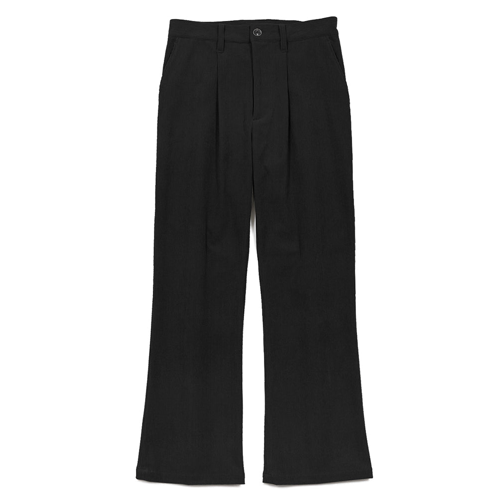 SAYATOMO / 1-Tack Corduroy Bootcut Pants "Black"