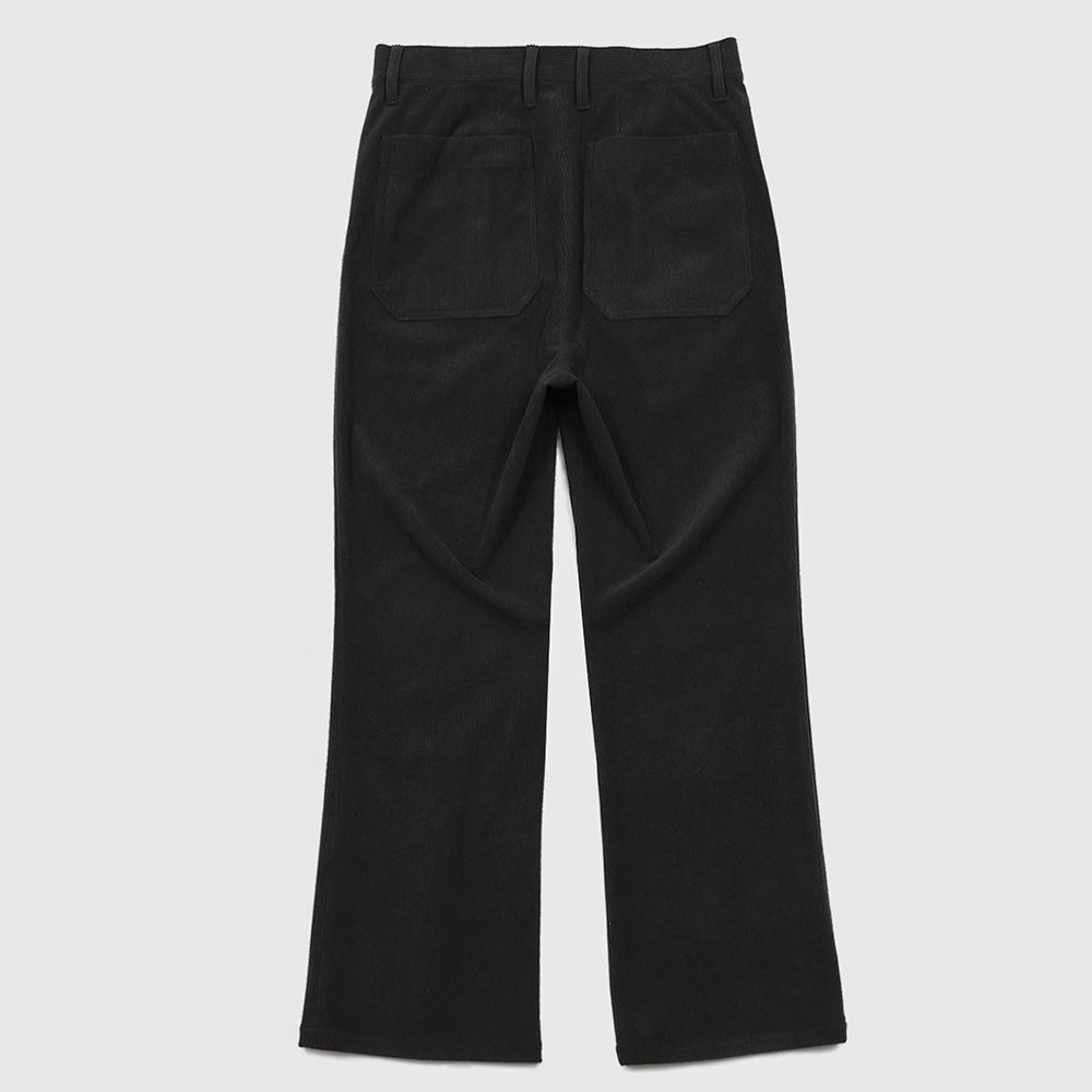 SAYATOMO / 1-Tack Corduroy Bootcut Pants "Black"