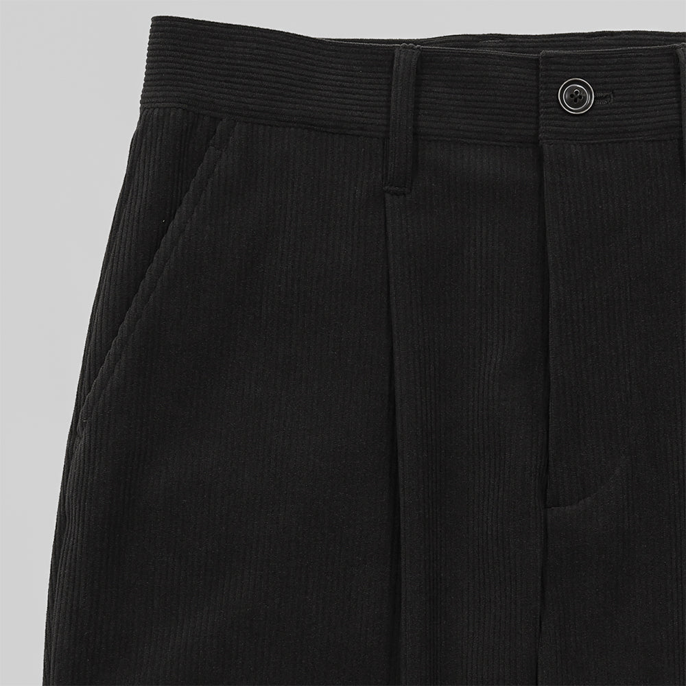 SAYATOMO / 1-Tack Corduroy Bootcut Pants "Black"