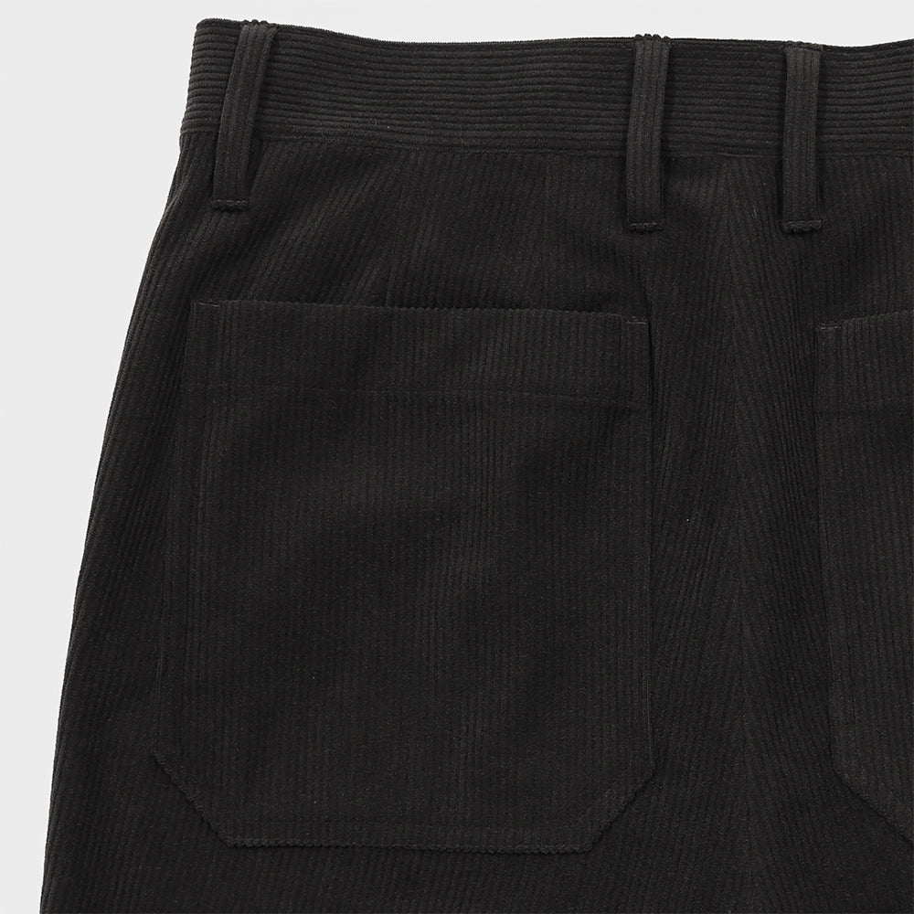 SAYATOMO / 1-Tack Corduroy Bootcut Pants "Black"