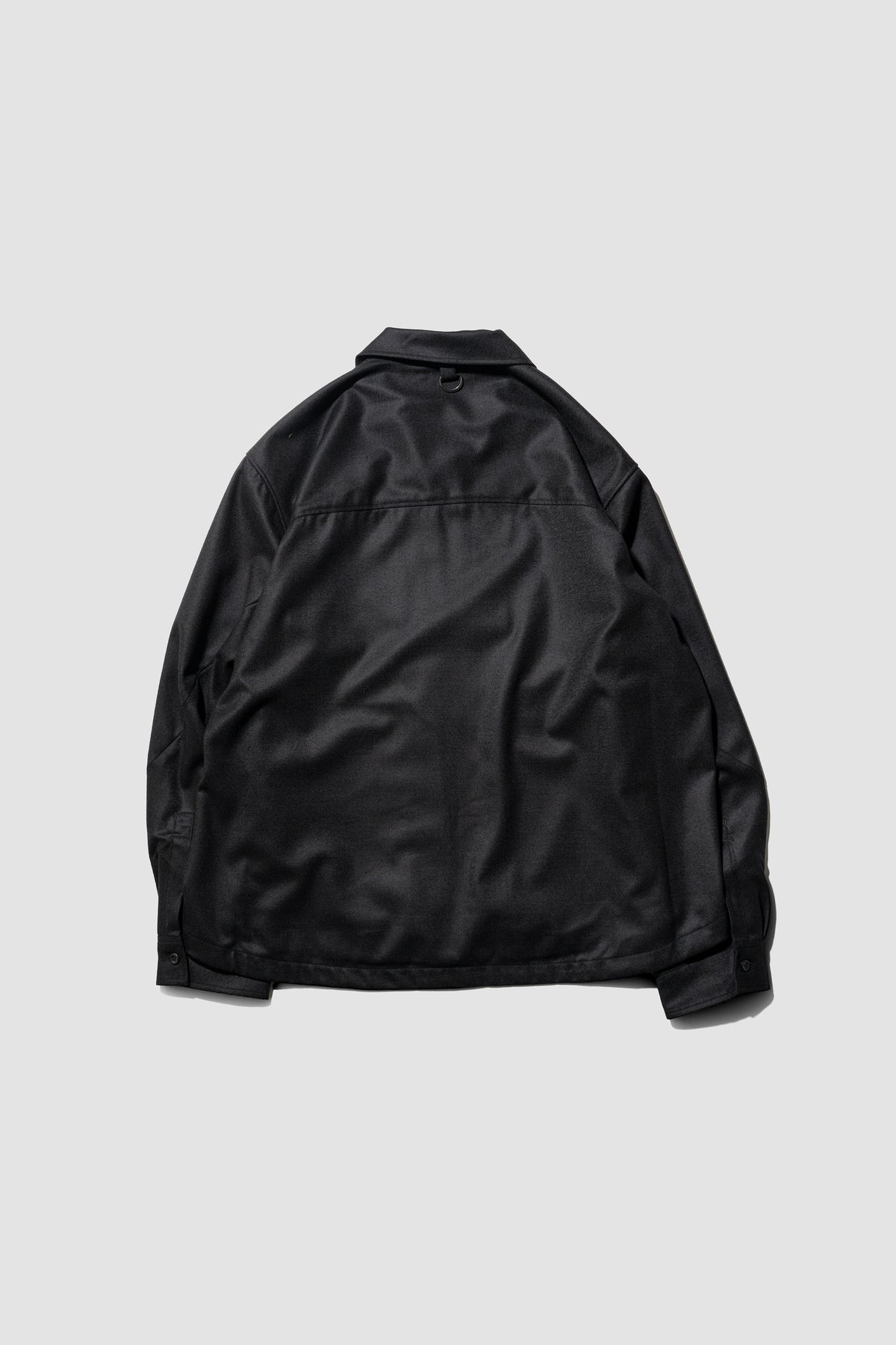Afiit / WOOL ZIP SHIRT   "BLACK"